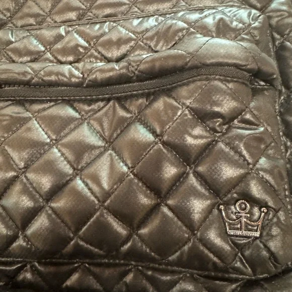 Oliver Thomas Quilted Black Backpack - Picture 2 of 8